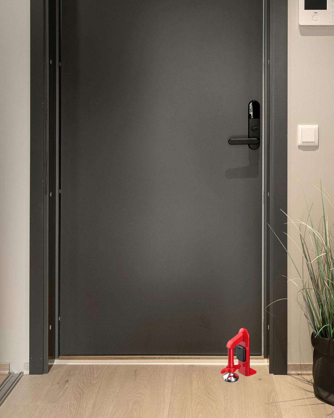 Portable Door Lock with Alarm for Travel and Security